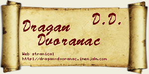 Dragan Dvoranac vizit kartica